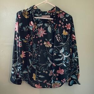 LOFT Women's Floral Blouse